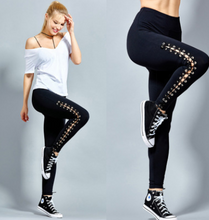 Load image into Gallery viewer, Stretchy  Plus Size Ripped Leggings
