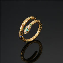 Load image into Gallery viewer, Fashion Gold Snake Ring
