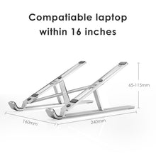 Load image into Gallery viewer, Laptop  portable adjustable stand
