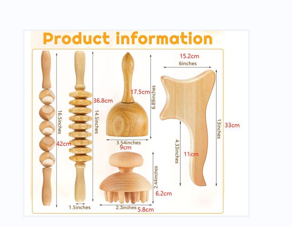 Mushroom Head Massage Scraping Board Set