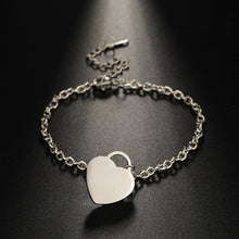 Load image into Gallery viewer, Stainless Steel Love Heart Custom name Bracelet For Women
