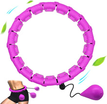 Load image into Gallery viewer, 24 Knots Weighted Hoola Fitness Hoop
